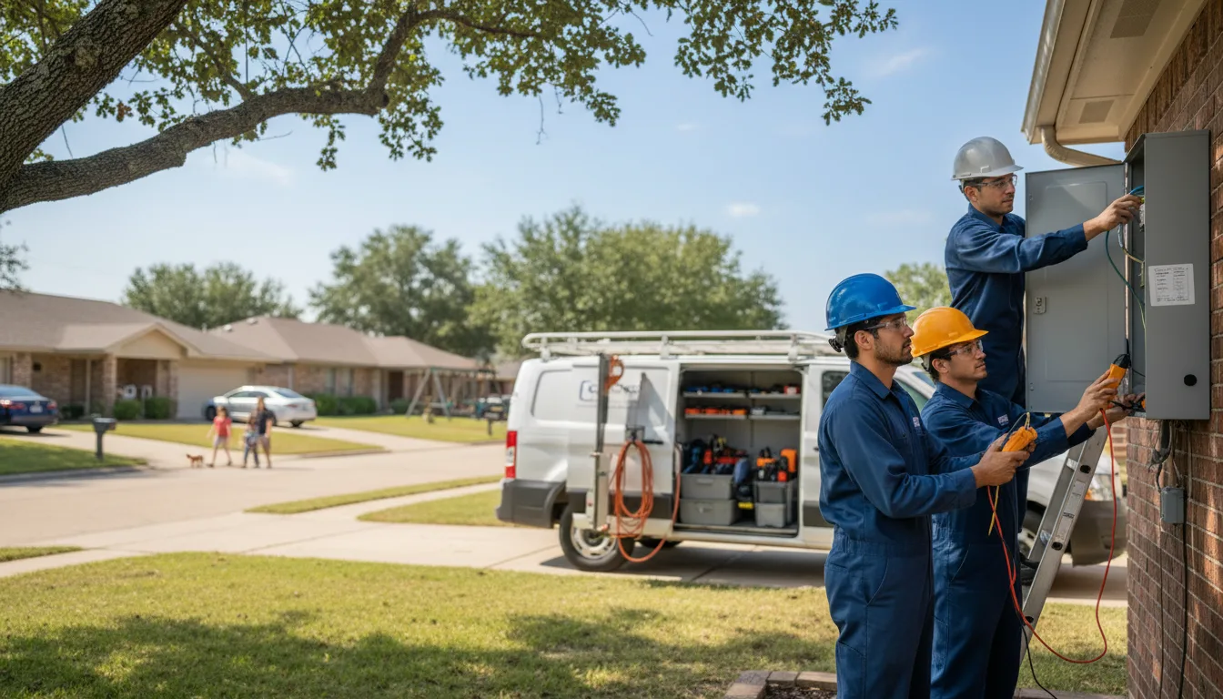 Certified electrician providing emergency electrical services in Aristes, PA
